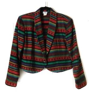 Vintage Bedford Fair Southwestern Wool Blazer